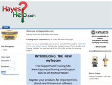 Tablet Screenshot of hayeshelp.com